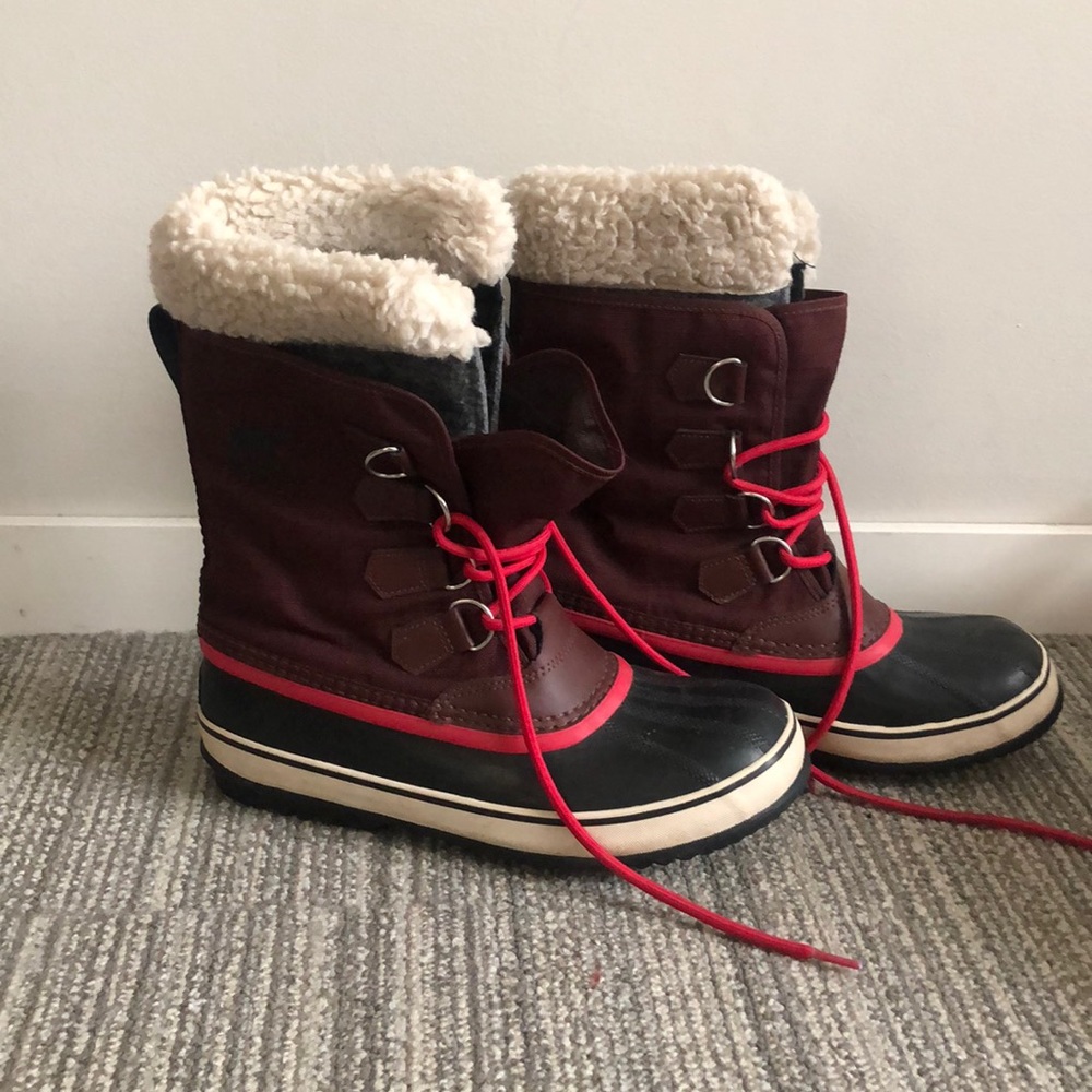 Sorel Winter Women Maroon Waterproof Midcalf Boot